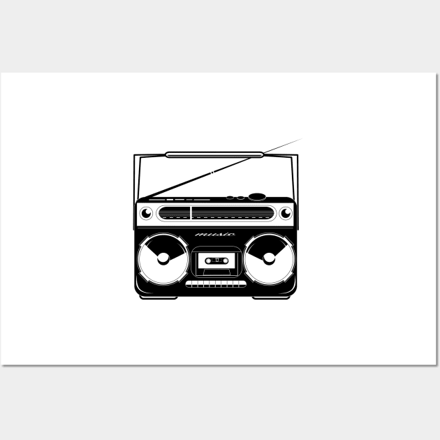 Ghetto blaster - radio recorder Wall Art by Kisho